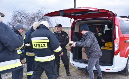 Heroiczna praca strażaków z Powiatu Obornickiego